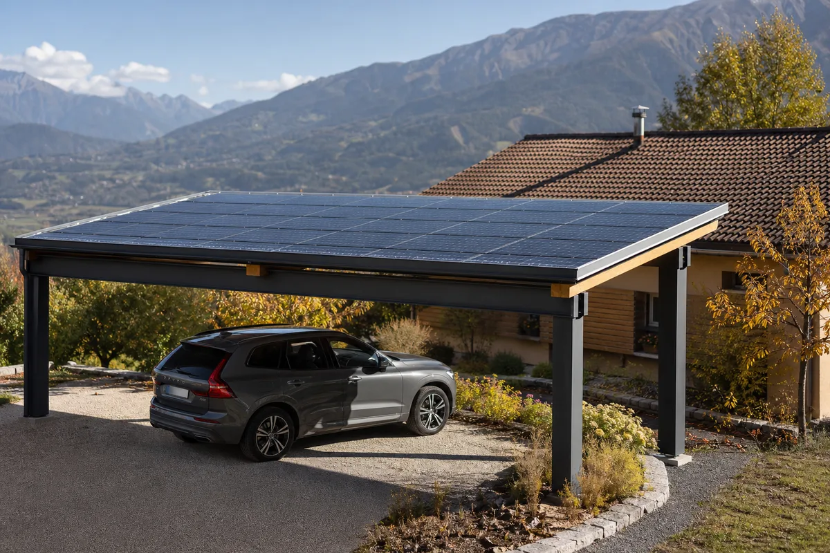 Carport solaire à Gap
